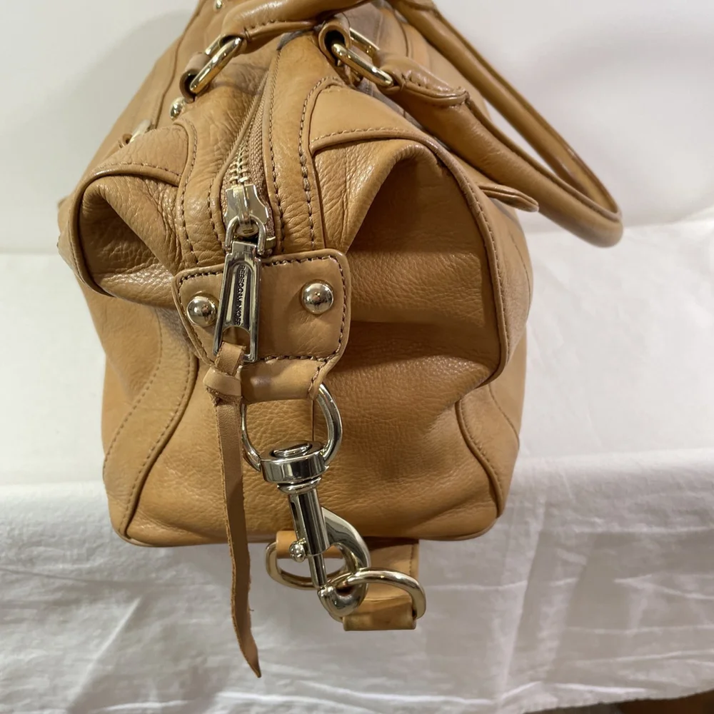 Rebecca Minkoff Morning After Bag MAB Caramel Leather Tote Satchel Crossbody